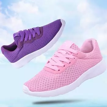 Мужская и женская дышащая повседневная обувь Ультралегкая мужская и женская обувь Обувь для пар Женская спортивная обувь 36 чёрный