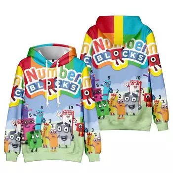 Мужская и женская флисовая толстовка с капюшоном с рисунком в виде блоков из мультфильма весна-осень, модная толстовка с капюшоном, повседневный мужской спортивный костюм, уличная одежда XS