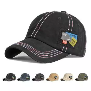 Мужская и женская фуражка, бейсбольная кепка Snapback, шляпа с солнцезащитным козырьком, шляпа для рыбалки, фуражка чёрный