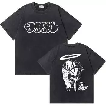 Мужская и женская футболка из хлопка оверсайз свободного кроя с круглым вырезом, модная летняя футболка S