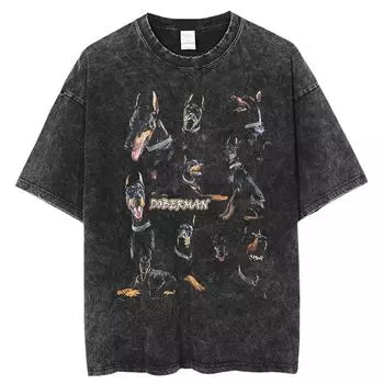 Мужская и женская футболка из стираного хлопка, оверсайз, свободная, может быть с коротким рукавом, с круглым вырезом, поступление летних футболок S