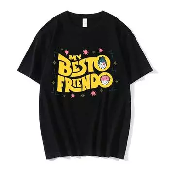 Мужская и женская футболка Jujutsu Kaisen My Besto Friendo Todo Aoi, новинка, футболка из 100% хлопка, футболки с аниме, футболка большого размера с круглым вырезом L