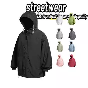 Мужская и женская горная уличная водонепроницаемая солнцезащитная одежда, летняя повседневная дышащая куртка с защитой от ультрафиолета UPF50 + S белый