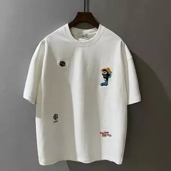 Мужская и женская хлопковая футболка для родителей и детей с круглым вырезом и коротким рукавом, летний стиль, простой, высококачественный, свободный топ 5XL белый