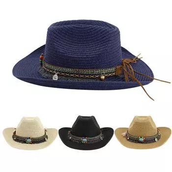 Мужская и женская классическая одежда в стиле вестерн, ковбой/девушка-ковбой тёмно-синий