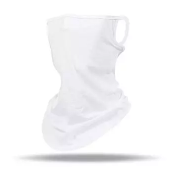 Мужская и женская летняя бандана с треугольным ушным вкладышем для лица, велоспорт, охота, поход чёрный