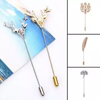 Мужская и женская маска брошь металлический костюм мастер аксессуары собранный корсаж булавка колпачок вставной длинный булавки сплав