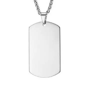 Мужская и женская мода DIY персонализированные ожерелья индивидуальные памятные подарки серебряный