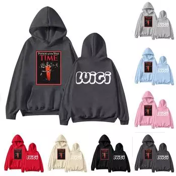 Мужская и женская мода Одинаковая с толстой толстовкой из флиса XXL