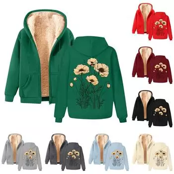 Мужская и женская мода. Одно и то же пальто с флисовой толстой толстовкой с капюшоном. Кардиган с капюшоном. L чёрный