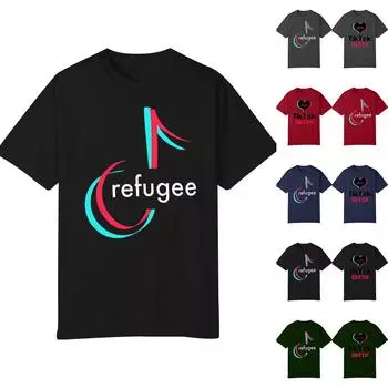 Мужская и женская мода повседневная футболка с принтом круглый вырез пуловер топы с коротким рукавом XL чёрный