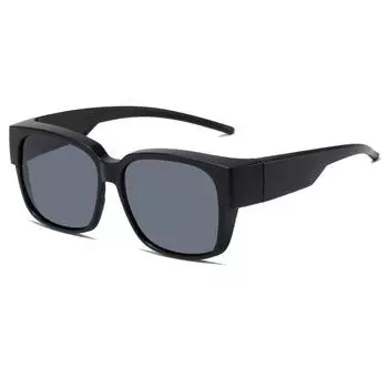 Мужская и женская модная повседневная квадратная оправа для солнцезащитных очков, большая оправа, очки ручной работы Glasses cloth random colour