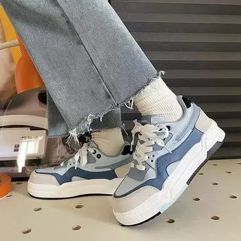 Мужская и женская модная повседневная обувь Пара дышащих спортивных кроссовок Унисекс Удобные спортивные кроссовки Уличные кроссовки для тенниса в тренажерном зале 36 чёрный/розовый