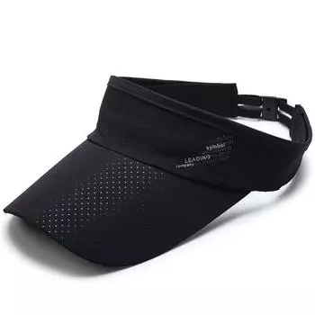 Мужская и женская новая летняя быстросохнущая сетчатая шляпа без крыши для улицы с солнцезащитным козырьком чёрный