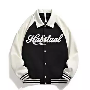 Мужская и женская новая повседневная осенняя бейсбольная куртка, свободная трендовая куртка для пары M кофейный