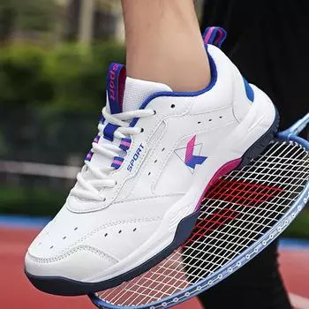 Мужская и женская обувь для бадминтона, кроссовки для тенниса, волейбола, настольного тенниса, повседневная удобная спортивная обувь для пары 45 36