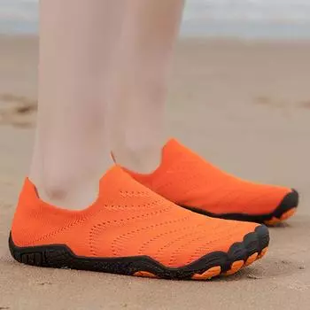 Мужская и женская обувь для босых ног, пляжная обувь, быстросохнущая, легкая спортивная обувь для тренировок, для пар, 36-46 36 оранжевый