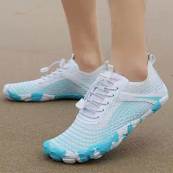 Мужская и женская обувь для босых ног на воде Пляжная обувь Быстросохнущие походные повседневные спортивные сандалии Легкие мягкие удобные туфли для езды на велосипеде 36 черный белый