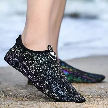 Мужская и женская обувь для босых ног, пляжная обувь, быстросохнущие дышащие спортивные сандалии, повседневная тренировочная обувь, легкие сандалии 35-46 35-36 чёрный