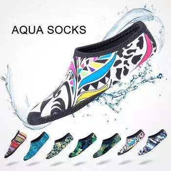 Мужская и женская обувь для воды. Быстросохнущие нескользящие носки цвета морской волны. Дышащая мягкая обувь для плавания. Удобные водные носки для серфинга на открытом воздухе. Упражнения в бассейне. 34-35