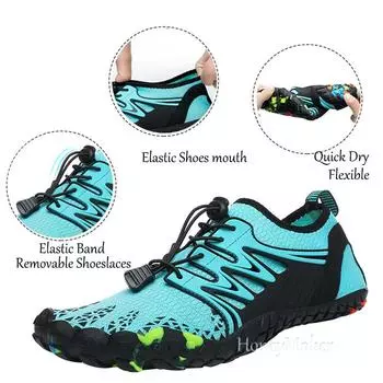 Мужская и женская обувь для воды. Пляжная обувь для воды. Сандалии для плавания. Дренажная обувь для прогулок. Быстросохнущая обувь для катания на лодках. 37 красный