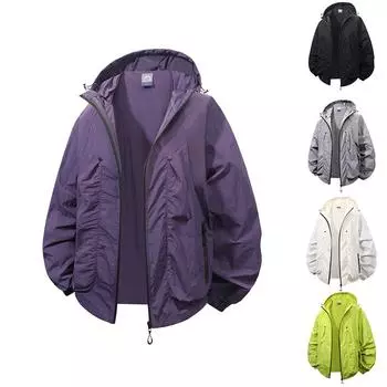 Мужская и женская одежда от солнца, та же летняя спортивная одежда для активного отдыха, легкая дышащая, защищающая от ультрафиолета, солнцезащитная одежда для кожи L чёрный