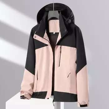 Мужская и женская однослойная тонкая дышащая уличная альпинистская одежда, осенняя новая ветрозащитная водонепроницаемая куртка M белый