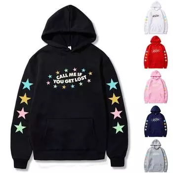 Мужская и женская однотонная толстовка с капюшоном L чёрный