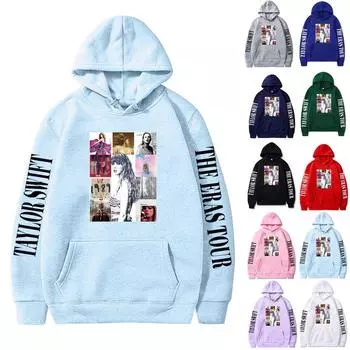 Мужская и женская однотонная толстовка с капюшоном L чёрный