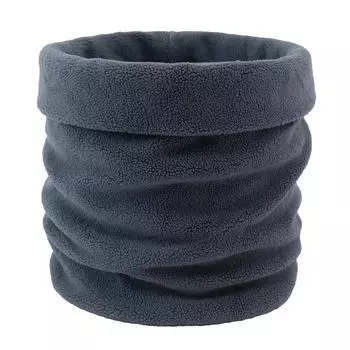 Мужская и женская осенне-зимняя теплая флисовая повязка на шею для пары, повседневная, универсальная, однотонная, двусторонняя, для езды на велосипеде, на шею 24cm