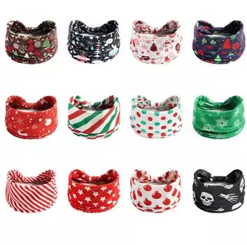 Мужская и женская повязка для волос, эластичная женская мода, европейская и американская, популярная спортивная, впитывающая пот, повязка на голову с черепом и привидением на Хэллоуин и Рождество