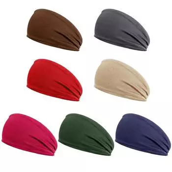 Мужская и женская повязка на голову для йоги, фитнес-повязка на голову, пористая быстросохнущая повязка на голову для бега и бега Coffee