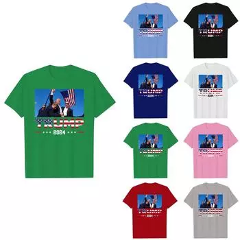 Мужская и женская повседневная футболка с круглым вырезом и принтом S