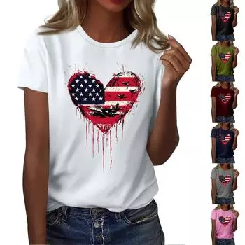 Мужская и женская повседневная свободная футболка с принтом, круглый вырез, пуловер, топ с короткими рукавами S