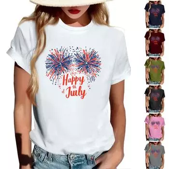 Мужская и женская повседневная свободная футболка с принтом, круглый вырез, пуловер, топ с короткими рукавами S