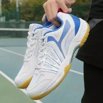 Мужская и женская профессиональная обувь для бадминтона. Дышащие и удобные для носки легкие амортизирующие тренировочные теннисные кроссовки. Обувь для мячей для настольного тенниса. 35