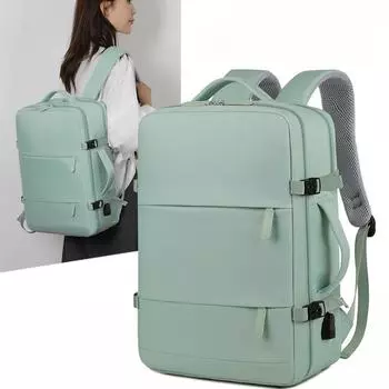 Мужская и женская сумка, большой емкости, дорожный многофункциональный рюкзак с отделением для обуви, многослойная, с разделением на сухую и влажную одежду, водонепроницаемая 32*46*15 чёрный