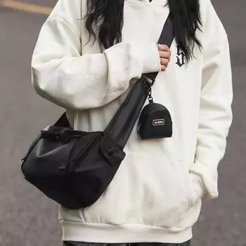 Мужская и женская сумка через плечо, студенческая сумка на плечо, легкая сумка для пар, сумка-мессенджер Small чёрный