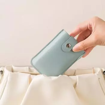 Мужская и женская сумка для карт, кошелек из искусственной кожи, держатель для карт, портативные сумки для хранения банковских карт, кошелек с несколькими картами белый