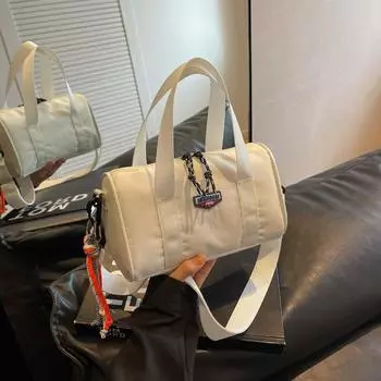 Мужская и женская сумка-подушка большой вместимости, модная сумка-мессенджер, женская сумка для поездок на работу Small белый