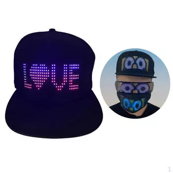 Мужская и женская светодиодная бейсболка Rave Party Cap для клубного выступления на сцене фестиваля