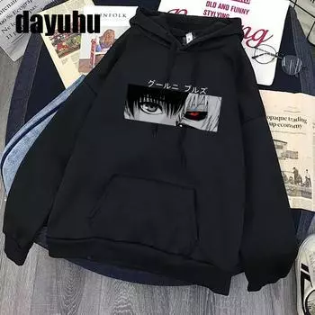 Мужская и женская толстовка с длинными рукавами Tokyo Ghoul Kaneki Ken | Толстовка «Токийский гуль Кен Канеки» S