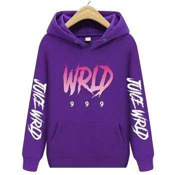Мужская и женская толстовка с длинными рукавами в стиле рэпер Juice WRLD, мужская и женская осенне-зимняя толстовка с капюшоном в стиле Харадзюку, одежда S белый