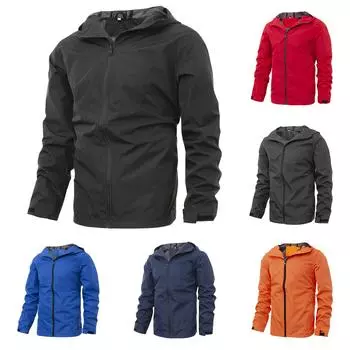 Мужская и женская тонкая ветрозащитная куртка, уличный костюм, водонепроницаемый альпинистский костюм с цветными блоками