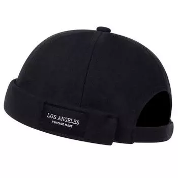 Мужская и женская тюбетейка, матросская кепка с вышивкой X заклепками, теплая кепка-панама с подвернутыми манжетами, однотонная регулируемая хлопковая шляпа