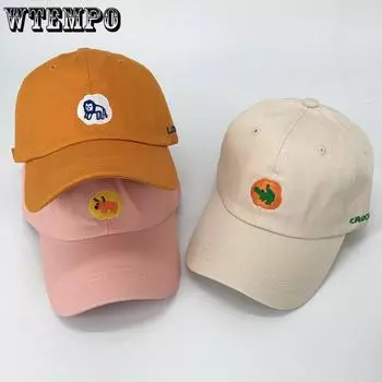 Мужская и женская универсальная бейсбольная кепка Hundred Take The Duck Tongue Hat с милым мультяшным рисунком бейсболка Pack of 1 бежевый