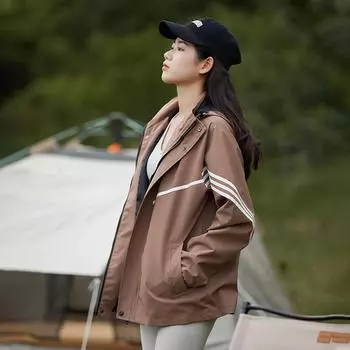 Мужская и женская ветро- и водонепроницаемая одежда для активного отдыха на весну и осень, тонкая дышащая повседневная одежда для альпинизма M