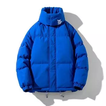 Мужская и женская зимняя длинная модная брендовая куртка с хлопковой подкладкой, модная повседневная кашемировая куртка больших размеров с хлопковой подкладкой M чёрный