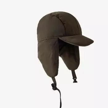 Мужская и женская зимняя хлопковая теплая защитная шапка Lei Feng, простая модная шапка-пилот с утиным язычком, ветрозащитная шапка M56-58cm белый