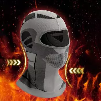 Мужская и женская зимняя шапка-балаклава с защитой от холода, дышащая полнолицевая солнцезащитная маска для езды на велосипеде, защита головы и шеи as the picture